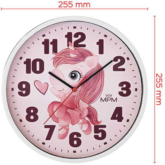 Mpm Quality Mpm Kokybiškas vaikiškas sieninis laikrodis Unicorn E01M.4266.00