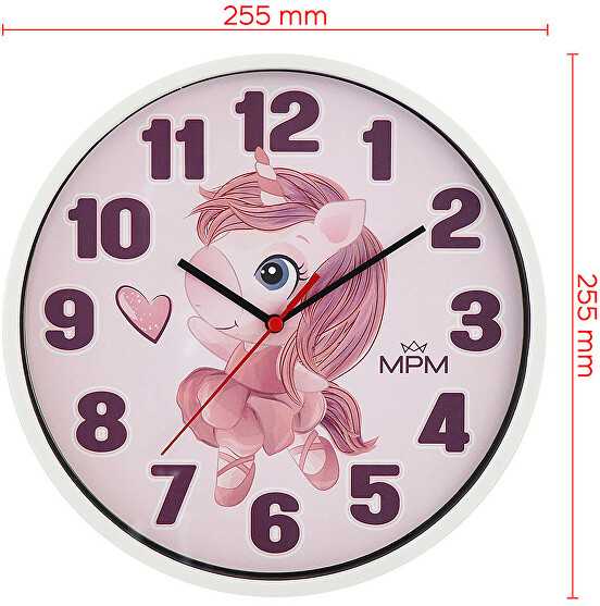 Mpm Quality Mpm Kokybiškas vaikiškas sieninis laikrodis Unicorn E01M.4266.00
