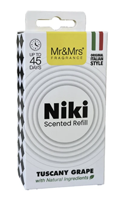 Mr&Mrs Fragrance Niki Big Carbon Fiber Tuscany Grape - papildymas