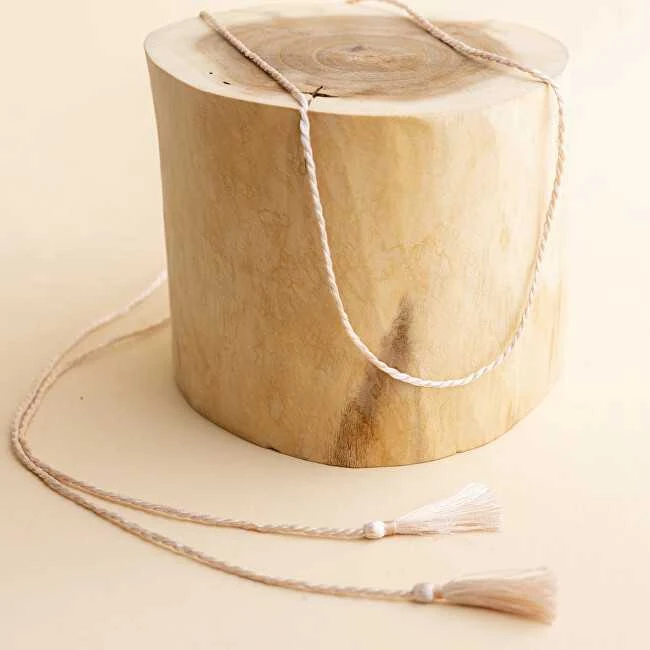Mummy Bell Šilkinė virvelė - sendinta rožinė 130 cm