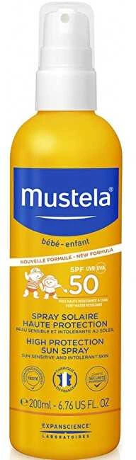"Mustela" purškiklis nuo saulės 50+ 200ml
