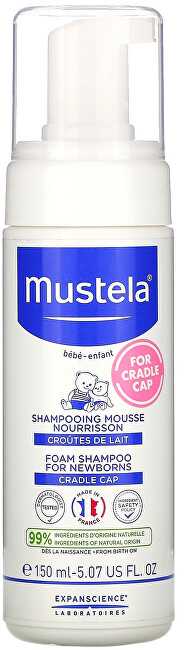 Mustela putojantis šampūnas naujagimiams 150 ml