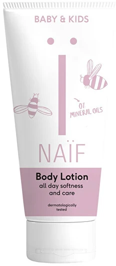 NAÏF minkštinamasis kūno losjonas vaikams ir kūdikiams Baby - Kids (Softening Losjonas kūnui) 200 ml