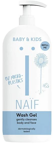 Naif Natural Skincare Naïf prausimosi gelis kūdikiams ir vaikams 500 ml