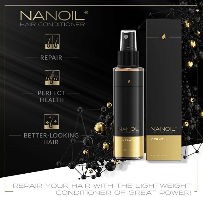 Nanoil "Nanolash" plaukų priežiūros priemonė su keratinu 125ml