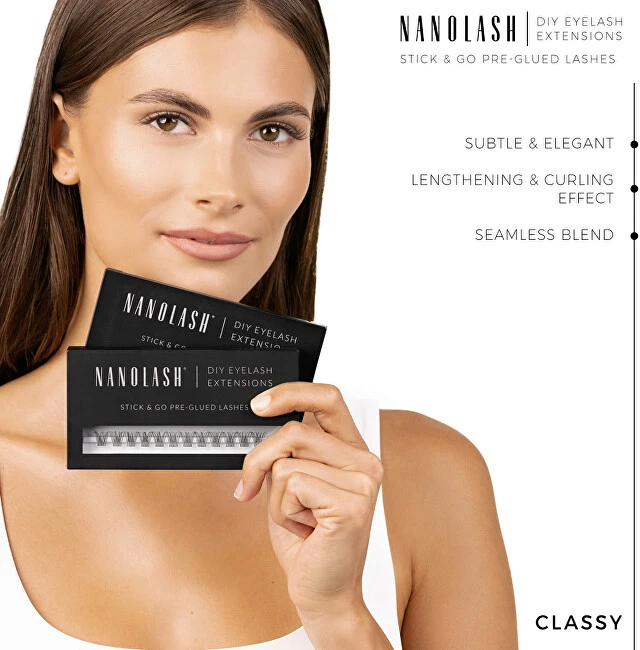 Nanolash Classy Short Lashes - Samolepicí trsové řasy ( 36 ks )