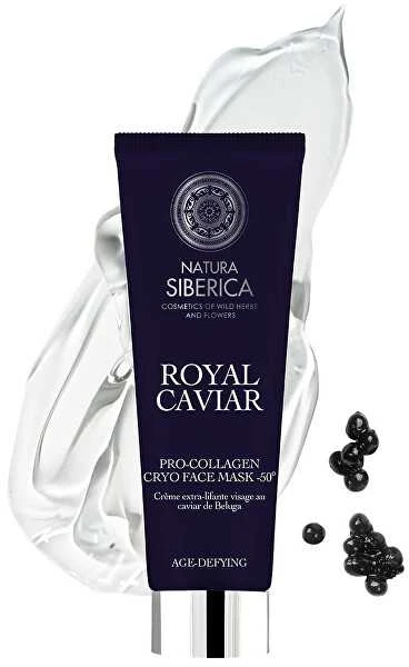 Natura Siberica Kaukė veidui Pro-Collagen Cryo -50° stangrinanti ROYAL CAVIAR, 75ml