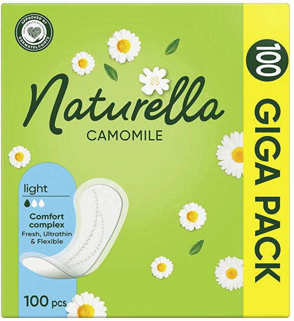 Naturella Light Camomile Higieniniai Įklotai, 100 vnt.