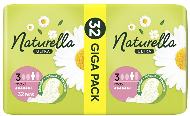 Naturella Ultra Maxi Size 3 Higieniniai Paketai Su Sparneliais, 32 vnt.
