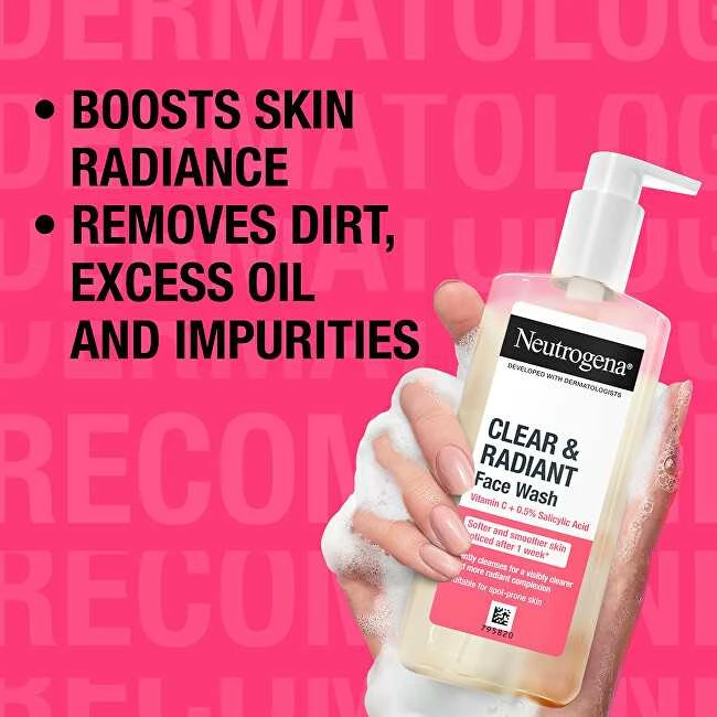 Neutrogena Clear & Radiant Face Wash valymo gelis