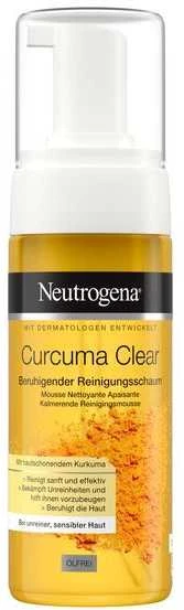 „Neutrogena Curcuma Clear“ raminančios valomosios putos