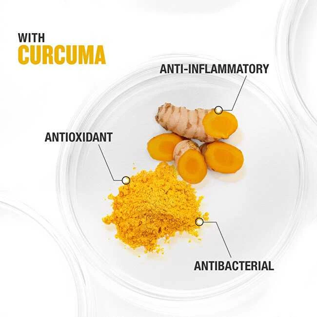 „Neutrogena Curcuma Clear“ raminančios valomosios putos