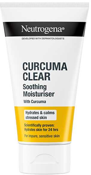 Neutrogena Curcuma Clear drėkinamasis ir raminantis kreminis kreminis dieninis kreminis unisex, 75 ml