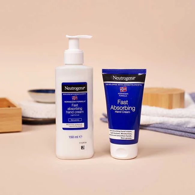 Neutrogena Norwegian Formula Fast Absorbing Hand Kreminis Hand Kreminis unisex, 150 ml
