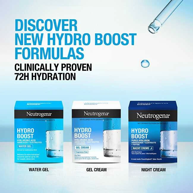 Neutrogena Hydro Boost Night Kreminis Night Skin Kreminis unisex, 50 ml