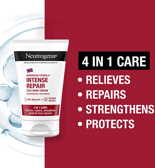 Neutrogena Norwegian Formula Intense Repair Cica Hand Kreminis Hand Kreminis
