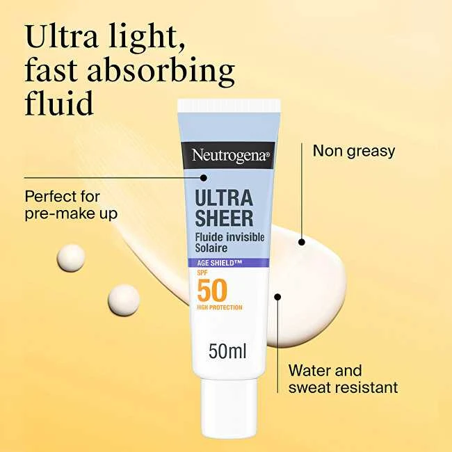 Neutrogena Invisible Fluid SPF 50 Age Shield Ultra Sheer 50 ml