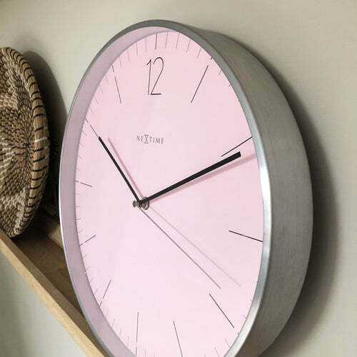 Laikrodis NEXTIME 3254RZ. Laikrodis ścienny, Kolor rožinė. Unisex.