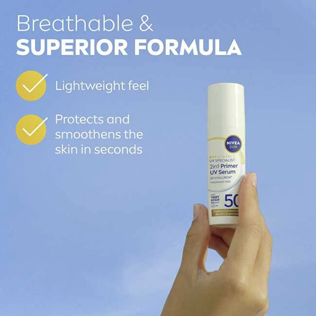 „Nivea Sun Primer Daily“ nuo saulės UV apsauga, 30 ml