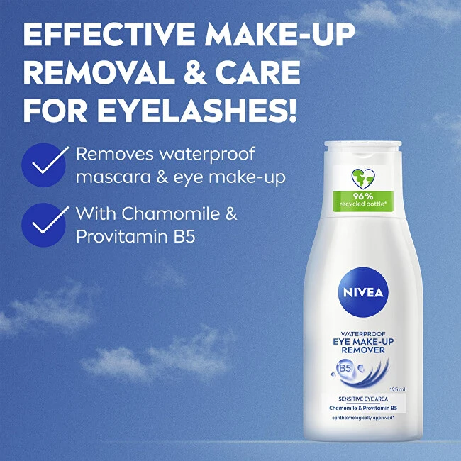 Nivea Eye and waterproof makeup remover Chamomile (Atsparus vandeniui Eye Make-Up Remover) 125 ml