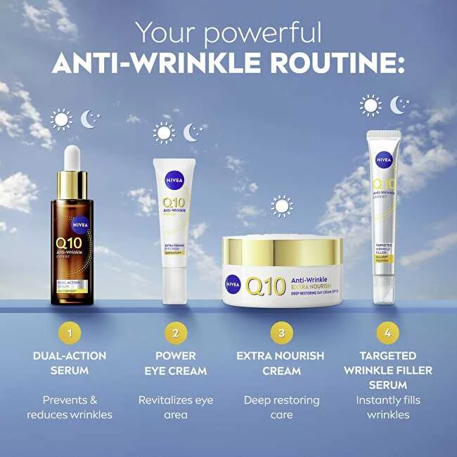 Nivea Q10 Extra Nourish dieninis kremas nuo saulės, 50 ml