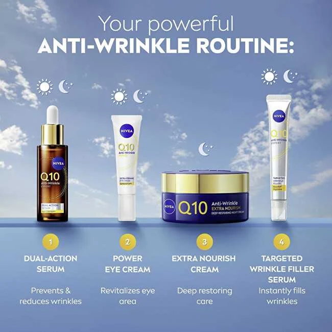 Nivea Q10 Extra Nourish naktinis kremas, 50 ml