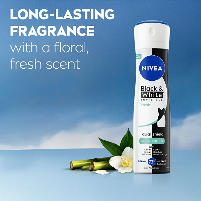 Nivea Juodas & Baltas Invisible Fresh Antiperspirant moterims, 200 ml