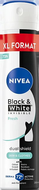 Nivea Juodas & Baltas Invisible Fresh Antiperspirant moterims, 200 ml