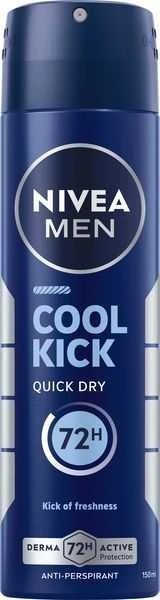 Nivea Men Cool Kick antiperspirantas tamsiame balionėlyje