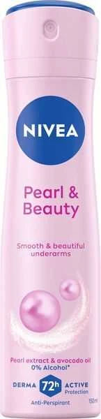 Nivea Pearl & Beauty purškalas rožiniame flakone