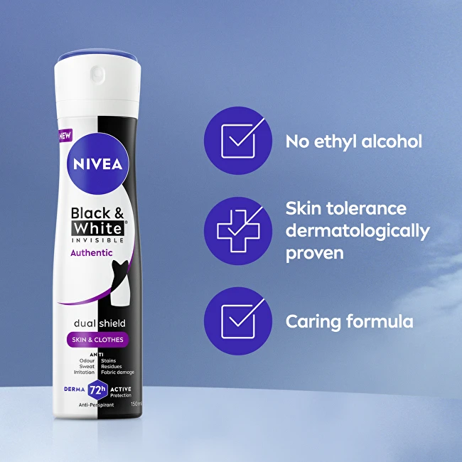 Nivea antiperspirantas B&W Authentic 150 ml