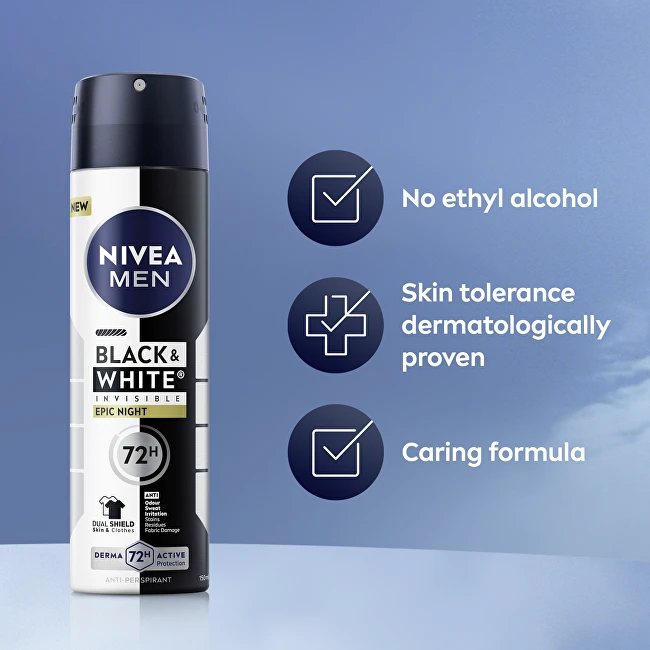 Nivea purškiamas antiperspirantas B&W Epic Night 150 ml