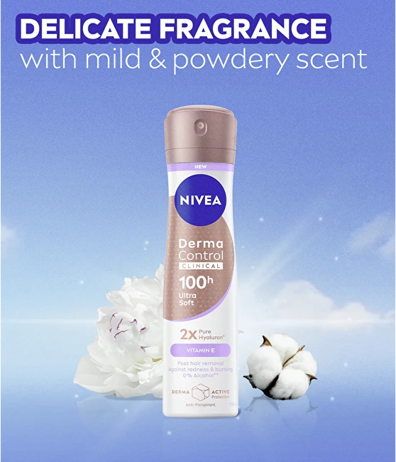 Nivea purškiamas antiperspirantas „Derma Control Clinical Ultra Soft“, 150 ml