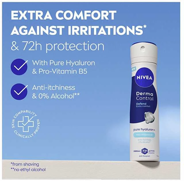 Nivea Derma Control Defend purškiamas antiperspirantas 150ml