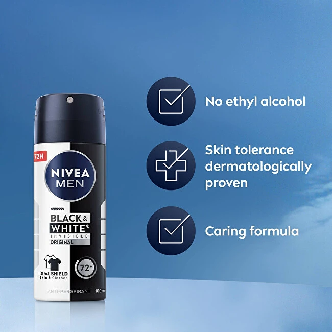 Nivea Antiperspirant spray for men Invisible For Juodas & Baltas (Antiperspirant) 100 ml