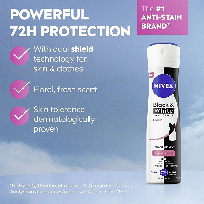 Nivea Antiperspirant spray Juodas & Baltas Anti-Perspirant 250 ml