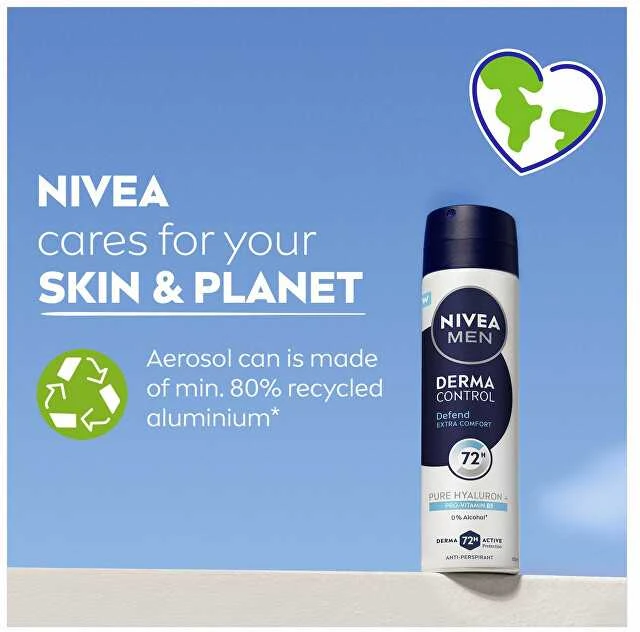 Nivea Antiperspirant spray Men Derma Control Defend (Antiperspirant) 150 ml
