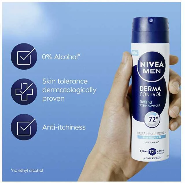 Nivea Antiperspirant spray Men Derma Control Defend (Antiperspirant) 150 ml