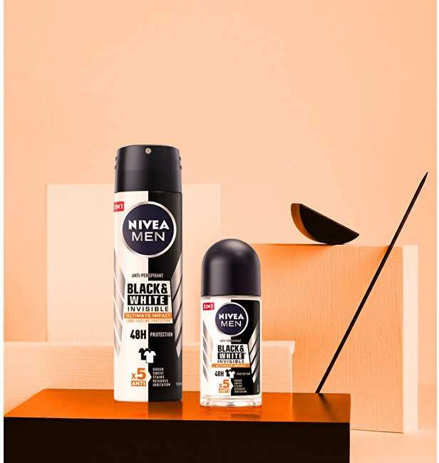 Nivea Men Invisible 150ml aerozolis ir rutulinis dezodorantas