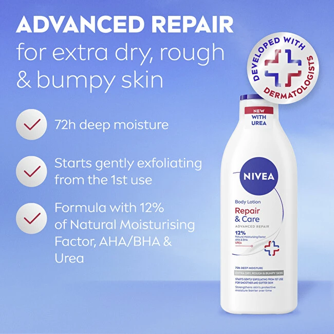 Nivea Kūno losjonas „Repair & Care“ – pažangus atkuriamasis kūno losjonas, 400 ml