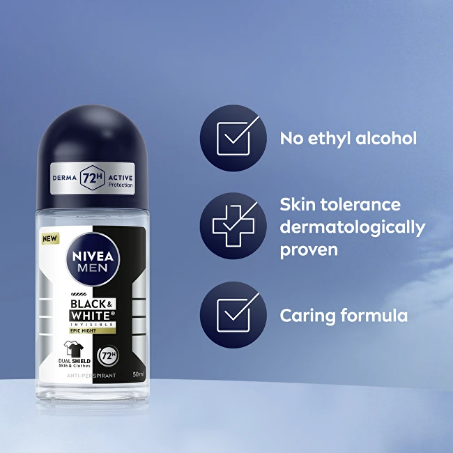 Nivea B&W Epic Night rutulinis antiperspirantas 50 ml