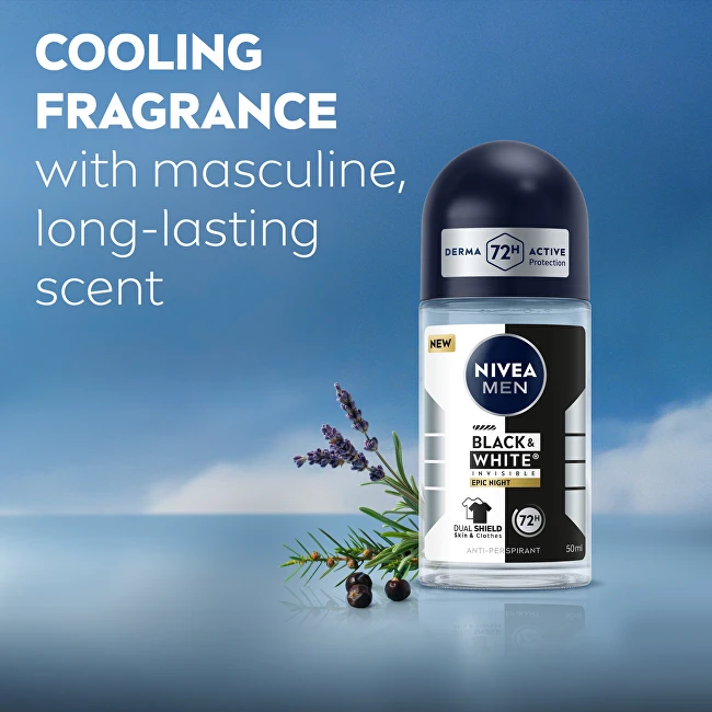 Nivea B&W Epic Night rutulinis antiperspirantas 50 ml