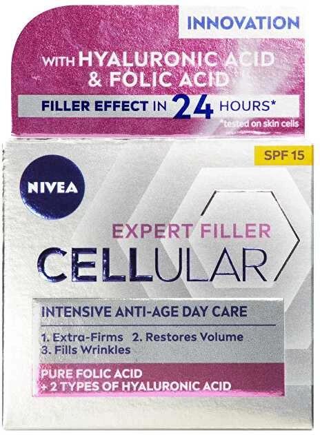NIVEA_Hyaluron Cellular Filler + Stangrinantis SPF15 dieninis kremas nuo raukšlių 50ml