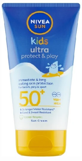 Nivea Vaikiškas apsauginis kremas nuo saulės „Protect & Play SPF 50+ Sun Kids Ultra“ 150 ml