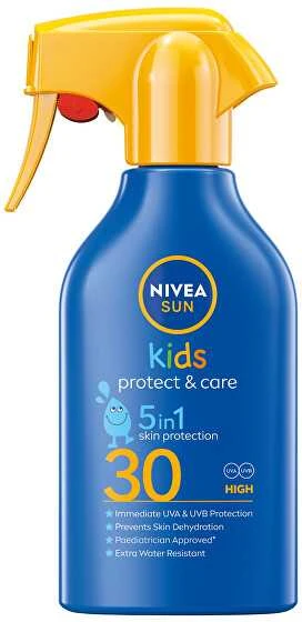 Nivea Sun Kids Protect & Care Sun Purškiklis 5 in 1 Sun Losjonas kūnui