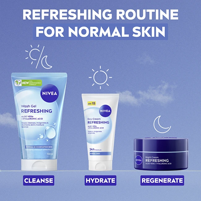 Nivea valomasis veido gelis normaliai ir mišriai odai (gaivinamasis prausimosi gelis) 150 ml