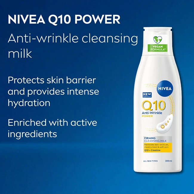 Nivea Q10 Plus Anti-Wrinkle valomasis losjonas 200 ml