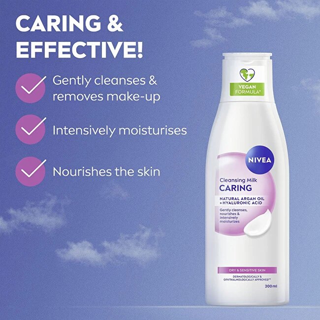 Nivea valomasis pienelis sausai ir jautriai odai 200 ml