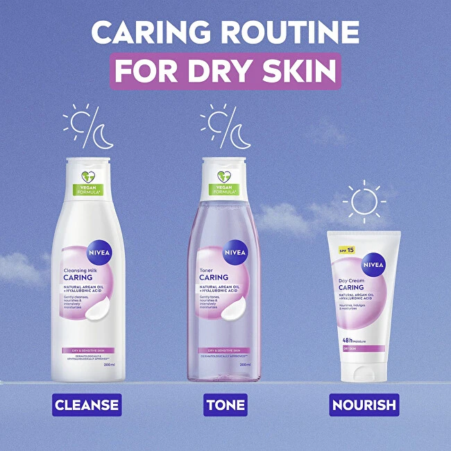 Nivea valomasis pienelis sausai ir jautriai odai 200 ml