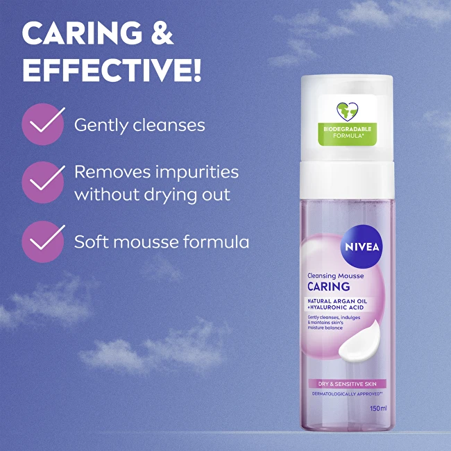 Nivea Rūpinamosios maitinamosios veido valymo putos 150ml